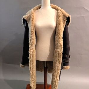 Hawke & Co Brown Teddy Jacket with Cream Lining